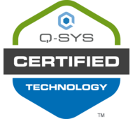 Q-SYS认证技术徽章