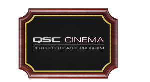 QSC Cinema Certified Theatre Program Badge