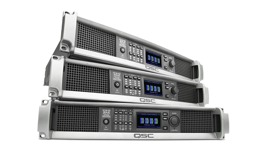 两个Q-SYS CX-Q系列功放正面图