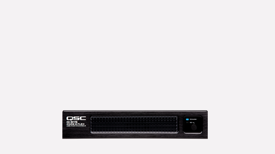 Q-SYS Core 8 Flex正面图