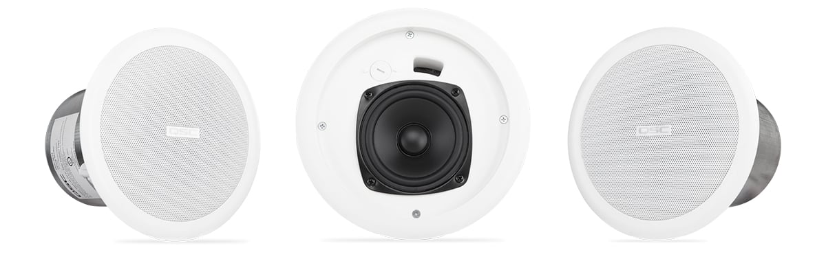 AC-C4T吸顶式扬声器(不带网罩)的正面主图和侧面主图