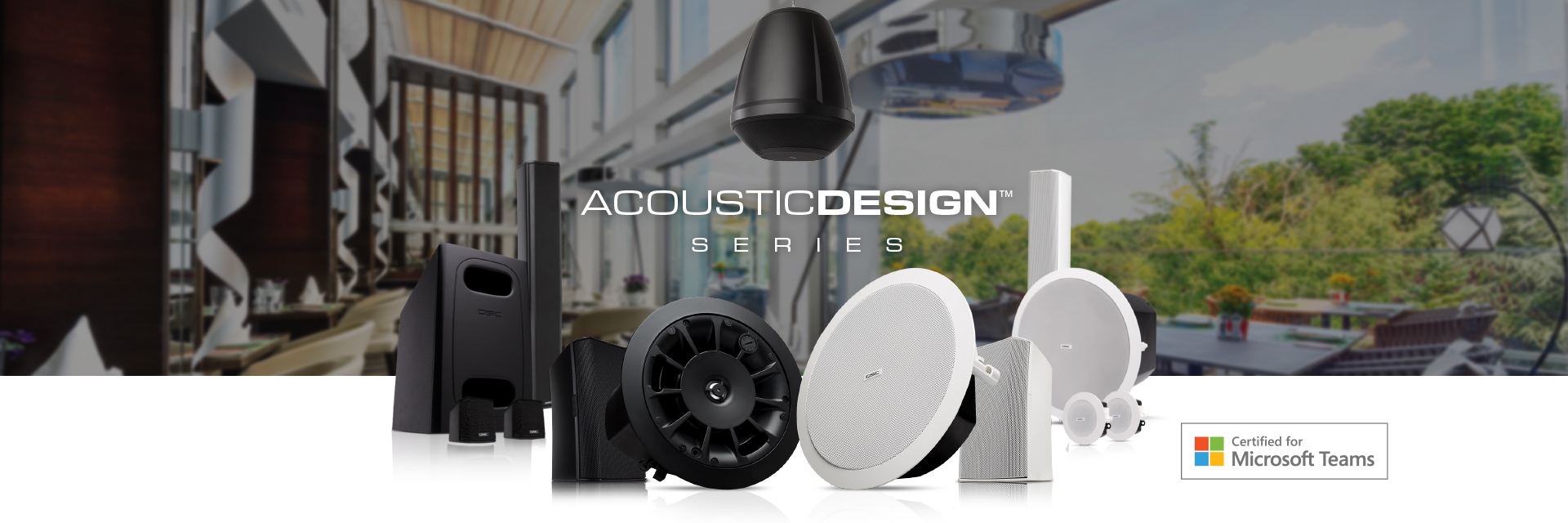 AcoustidDesign系列黑白色产品合影