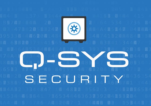 条幅文字为:Q-SYS Security